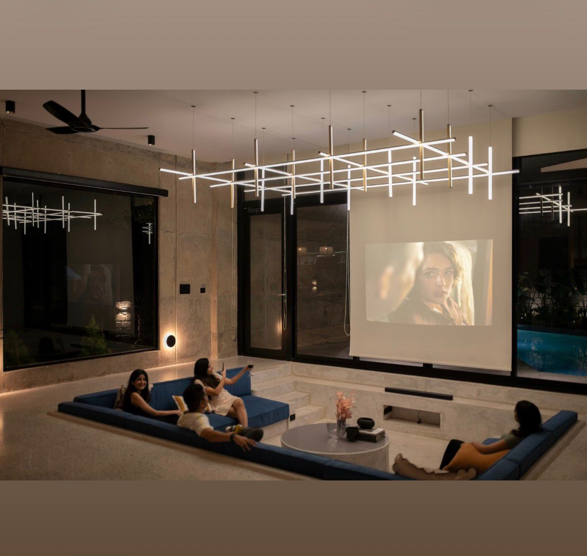 Villa cinema lounge